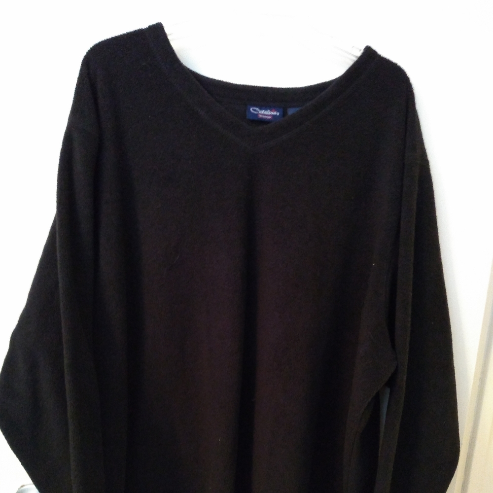 Black Catalina women's 26/28 fleece pullover
